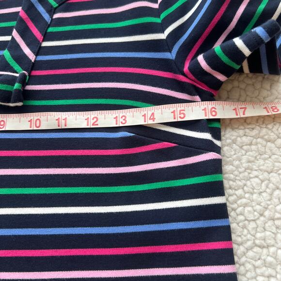 Talbots 100% Cotton Multi Stripe Dress Small - Picture 9 of 11